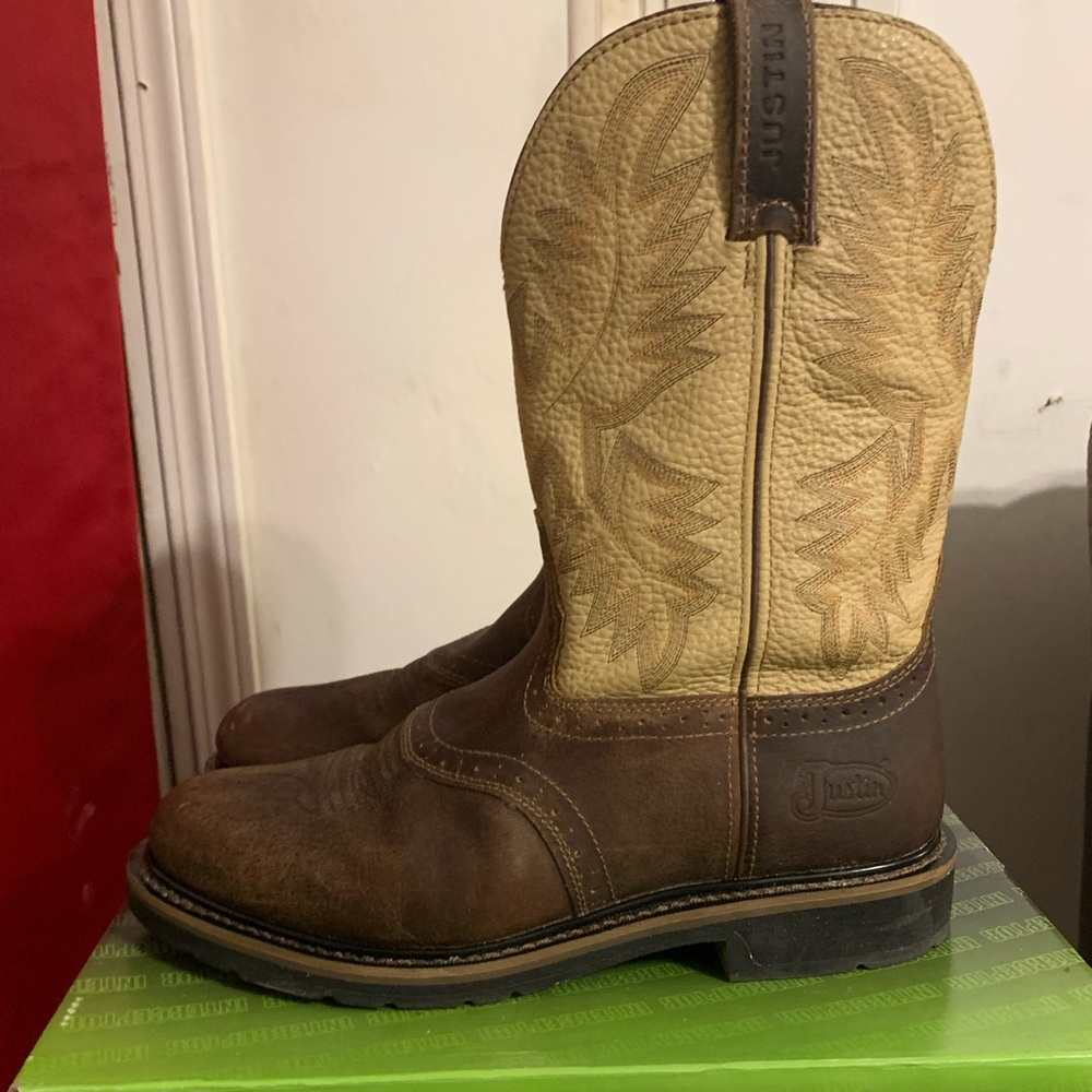 Justin Driller Cowhide Comp Boots